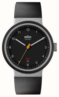 Braun Heren bn0278 automatisch horloge zwarte rubberen band BN0278BKBKG