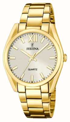 Festina Goudkleurige horlogeband voor dames F20640/1