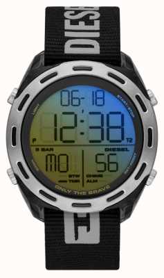 Diesel Heren crusher digitale horloge stoffen band DZ1984
