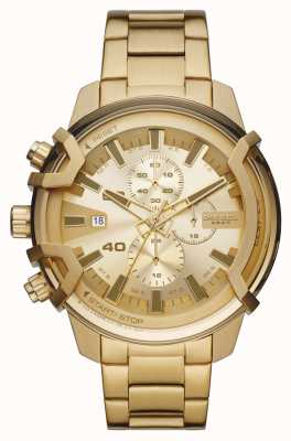 Diesel Griffoen chronograaf goudkleurig horloge DZ4573