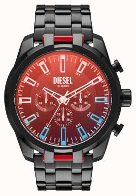 Diesel Heren chronograaf chronograaf zwart geplateerd staal DZ4589