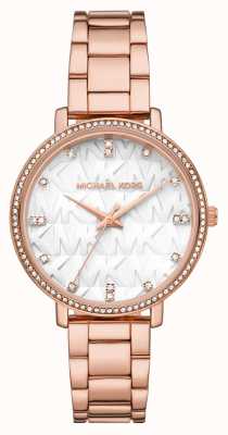Michael Kors Dames pyper rose gouden kristal set mk dial horloge MK4594