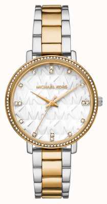 Michael Kors Dames pyper two tone crystal set mk dial horloge MK4595