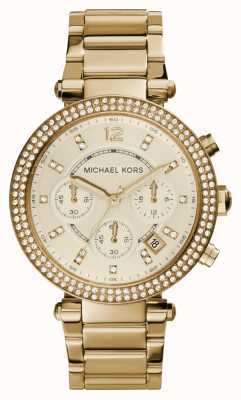 Michael Kors Parker goudkleurig roestvrijstalen horloge MK5354