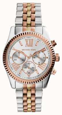 Michael Kors Lexington driekleurig chronograaf horloge MK5735
