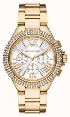 Michael Kors Camille goudkleurig dames chronograaf horloge MK6994