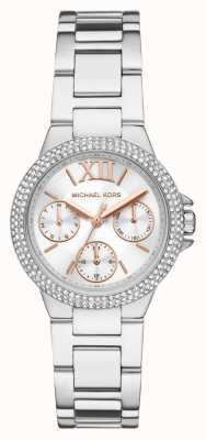Michael Kors Camille roestvrij stalen horloge met kristallen bezel MK7198