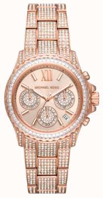 Michael Kors Everest chronograaf horloge met kristallen voor dames MK7235