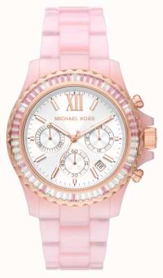 Michael Kors Everest horloge met roze acetaatkristallen MK7240