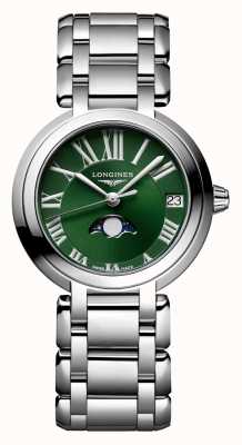 LONGINES Primaluna maanfase horloge met groene wijzerplaat L81154616