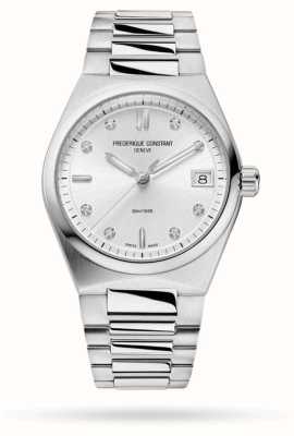 Frederique Constant Dames | hoogleven | zilveren wijzerplaat | roestvrij staal FC-240SD2NH6B