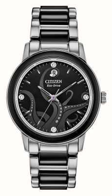 Citizen Disney schurken ursula eco-drive horloge met diamanten zetting EM0748-51W