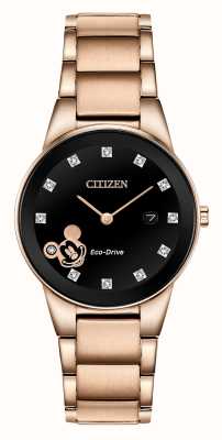 Citizen Disney mickey mouse eco-drive horloge met diamanten zetting GA1056-54W
