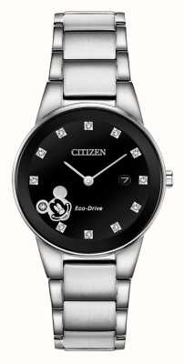 Citizen Disney mickey mouse eco-drive horloge met diamanten zetting GA1051-58W