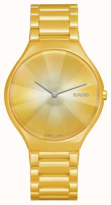 RADO Echt thinline geel quartz horloge R27122252