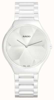 RADO Echt thinline wit keramisch quartz horloge R27007032