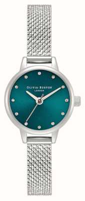 Olivia Burton Klassiek horloge met mini-wijzerplaat en zilveren mesh OB16MN13