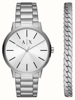 Armani Exchange Cadeauset voor horloge en armband van roestvrij staal AX7138SET