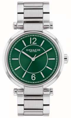 Coach Unisex-cary | roestvrijstalen armband | groene wijzerplaat 14504044