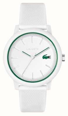 Lacoste 12.12 | witte wijzerplaat | horloge met witte harsband 2011169