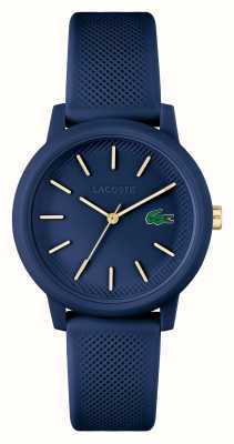 Lacoste 12.12 | blauwe wijzerplaat | horloge met blauwe harsband 2001271