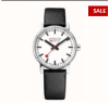 Customer picture of Mondaine Evo2 35mm horloge met zwart leren band MSE.35110.LB